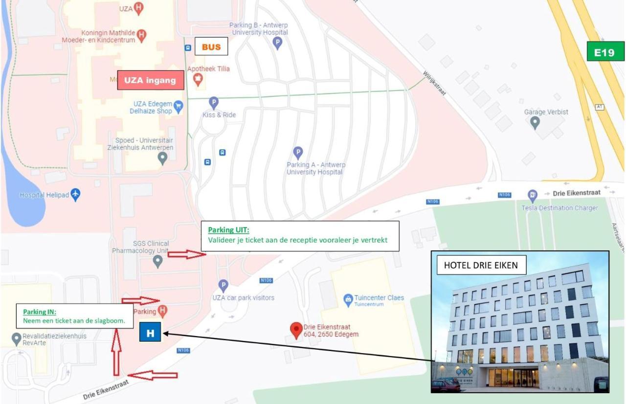 Hotel Drie Eiken Эдегем Экстерьер фото